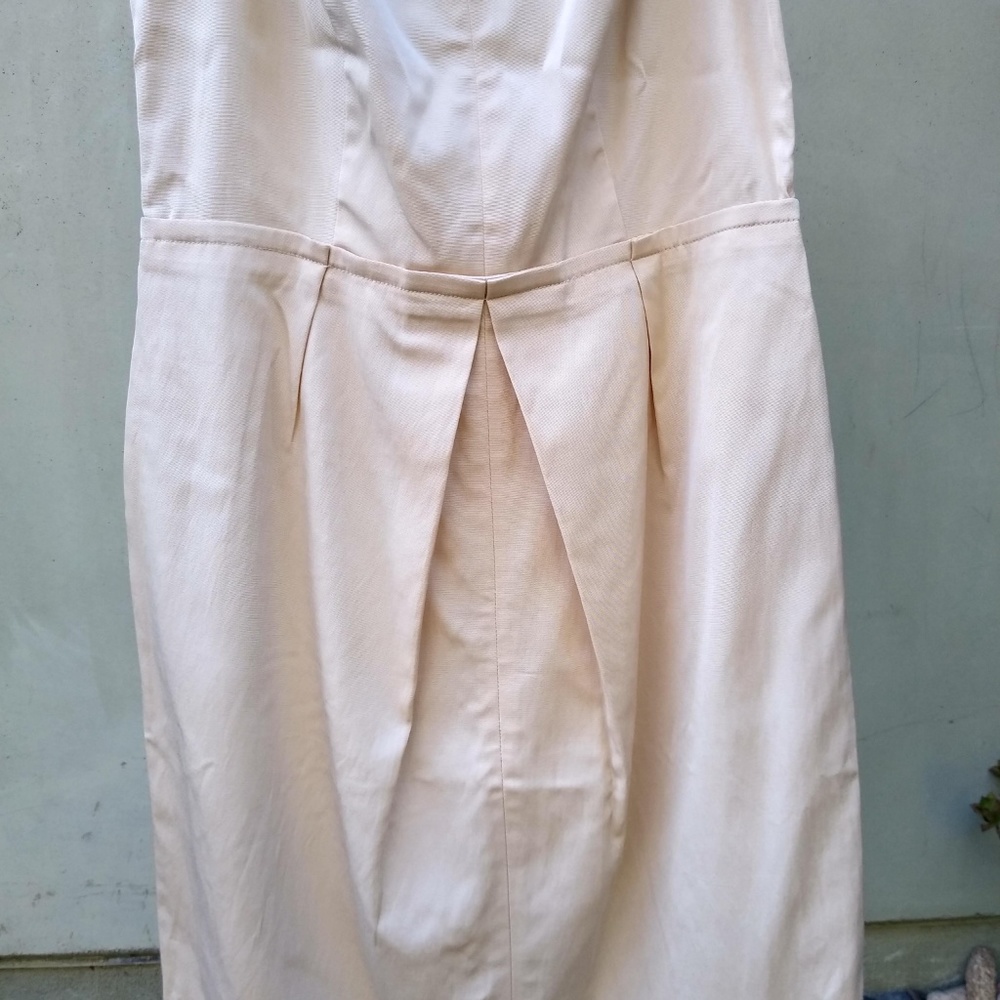 Talbots Beige Woven Sheath Dress size 10 - Picture 2 of 7